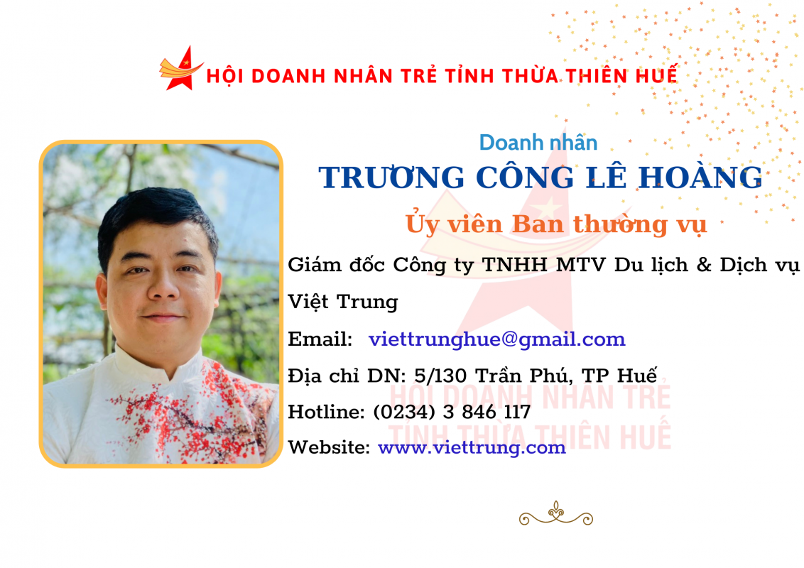 Doanh Nhân Trẻ tỉnh TT Huế