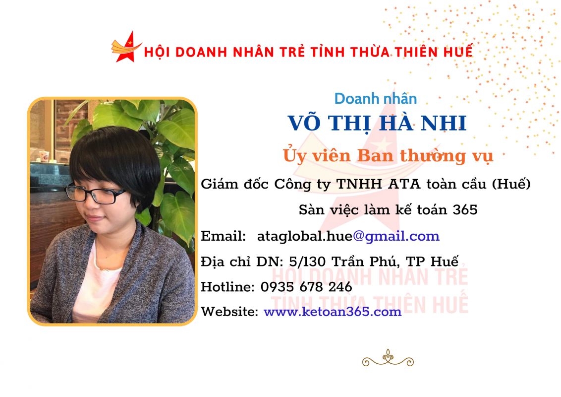 Doanh Nhân Trẻ tỉnh TT Huế