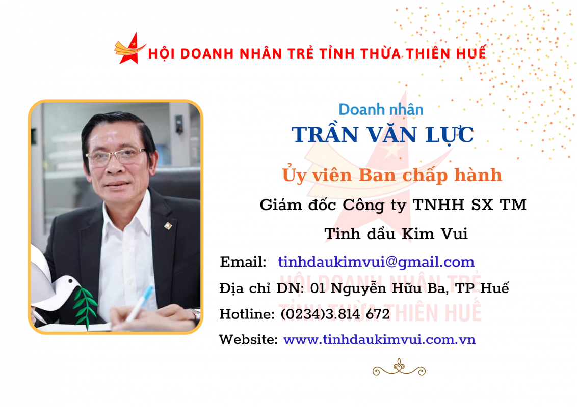 Doanh Nhân Trẻ tỉnh TT Huế