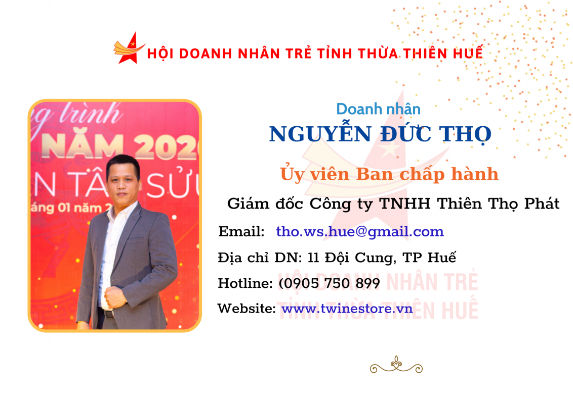 Doanh Nhân Trẻ tỉnh TT Huế