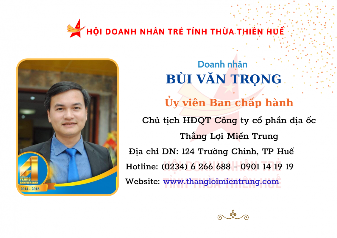 Doanh Nhân Trẻ tỉnh TT Huế