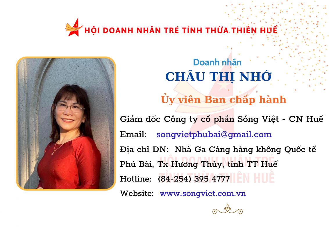 Doanh Nhân Trẻ tỉnh TT Huế