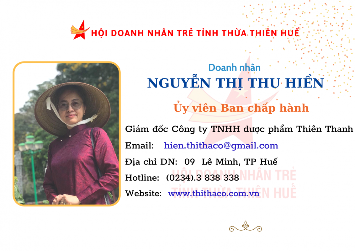 Doanh Nhân Trẻ tỉnh TT Huế