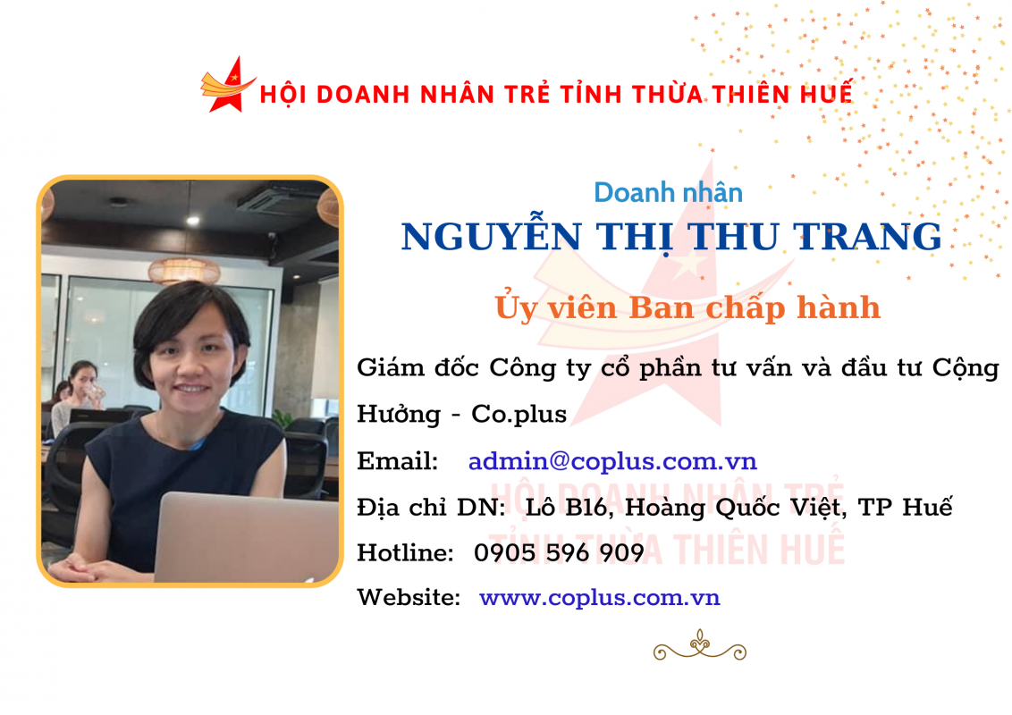 Doanh Nhân Trẻ tỉnh TT Huế