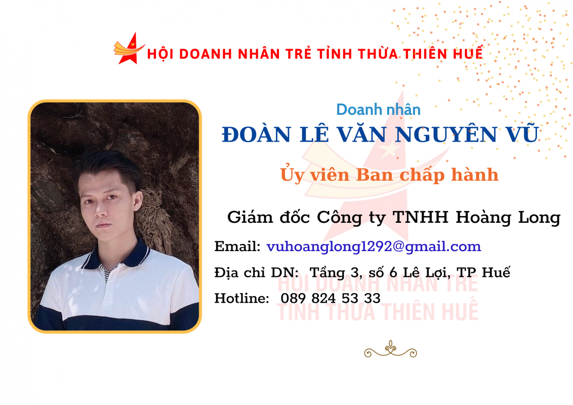 Doanh Nhân Trẻ tỉnh TT Huế