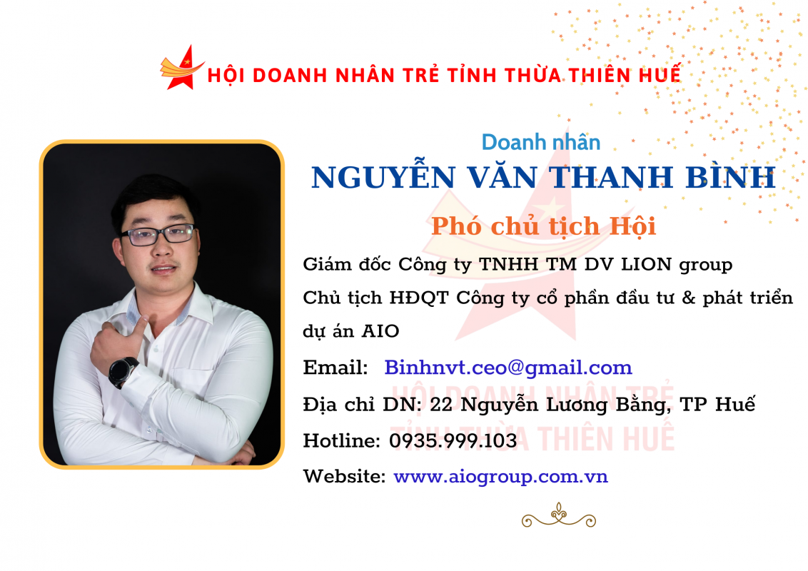 Doanh Nhân Trẻ tỉnh TT Huế
