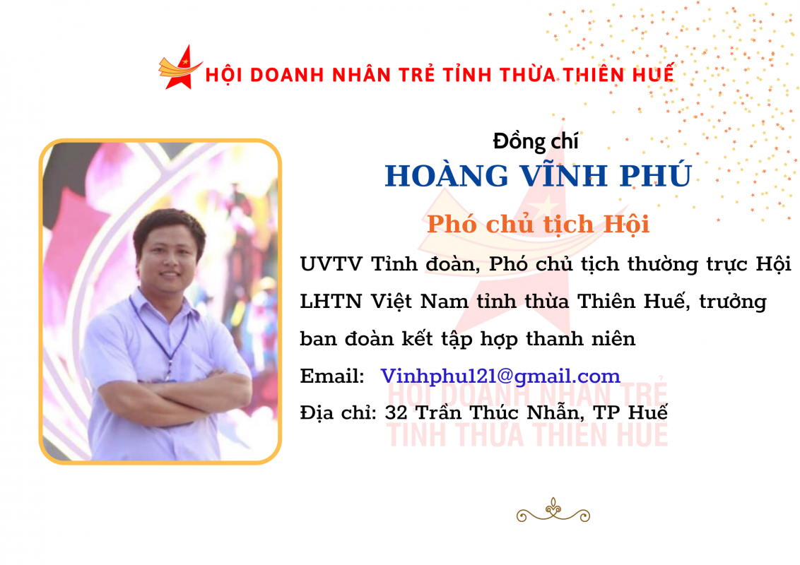 Doanh Nhân Trẻ tỉnh TT Huế