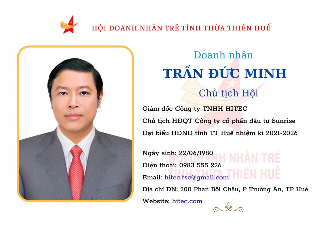 Doanh Nhân Trẻ tỉnh TT Huế