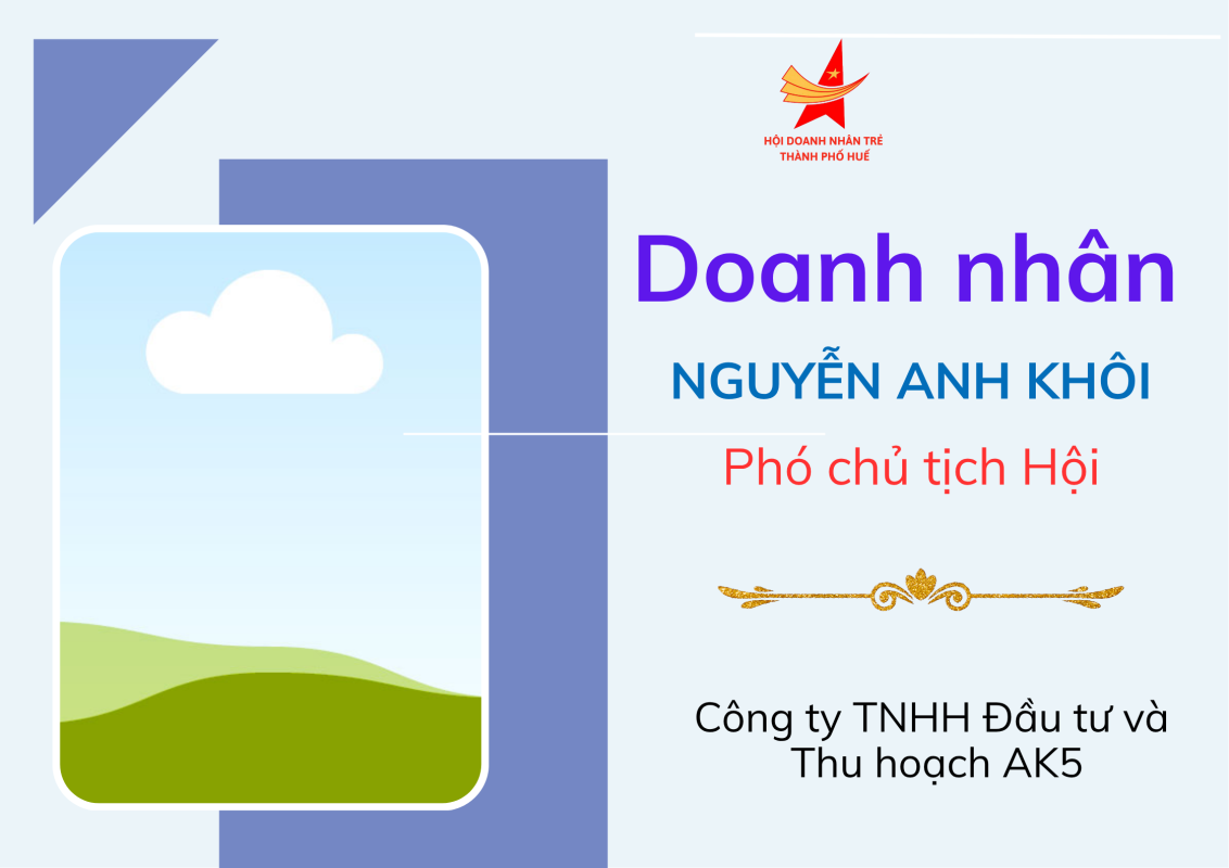 Doanh Nhân Trẻ tỉnh TT Huế